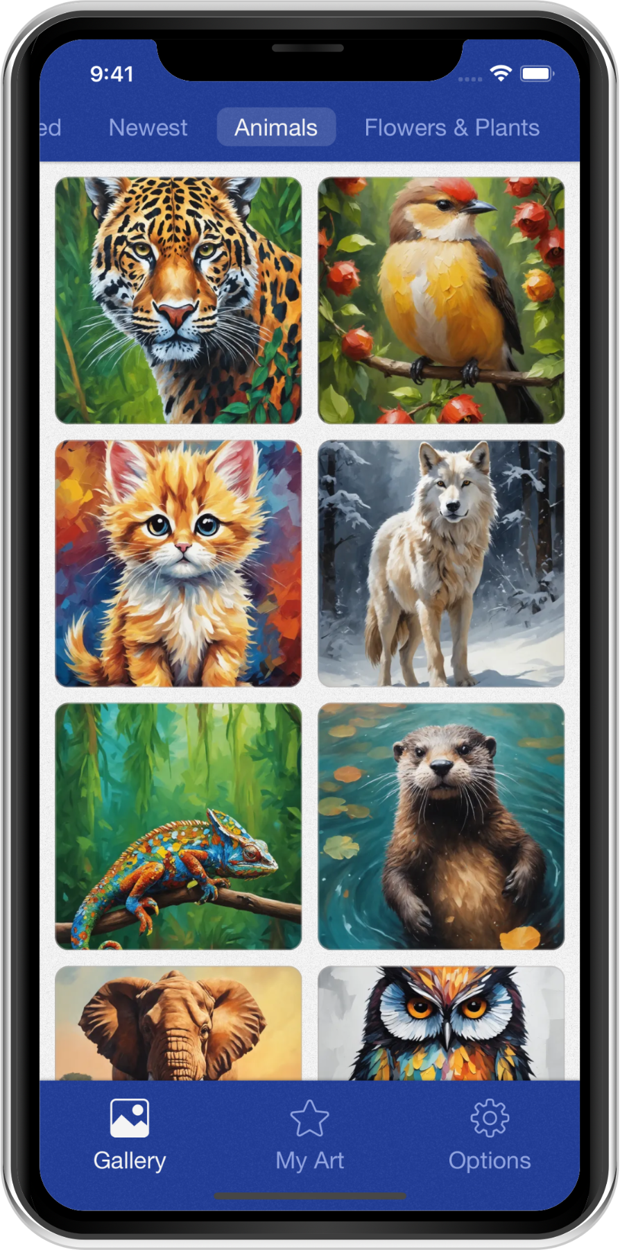 Color Canvas screen 1
