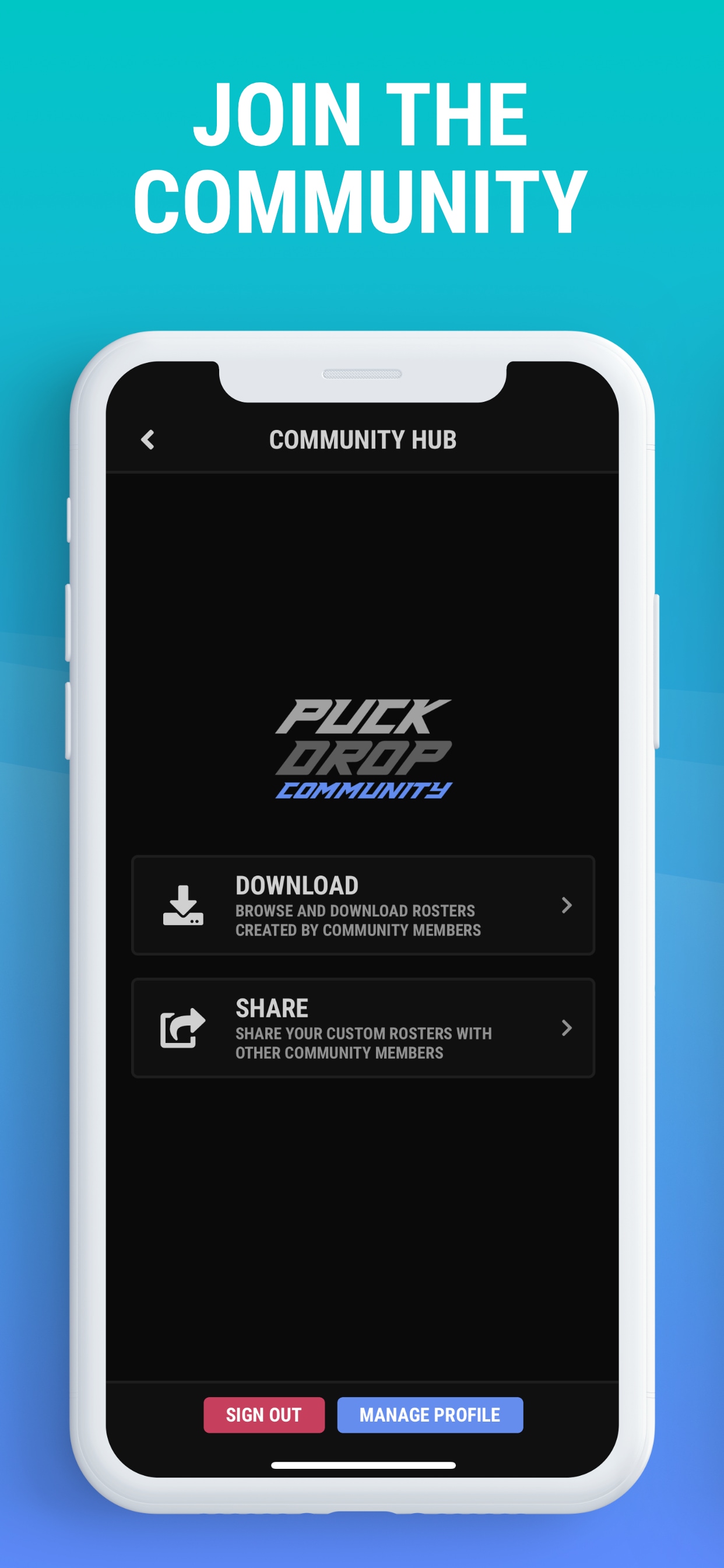 Puck Drop screen 6
